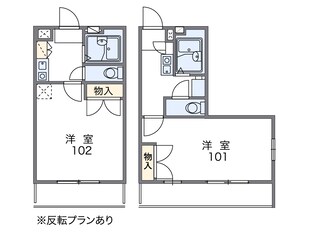 レオパレスツツミ２８の物件間取画像